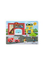 Load image into Gallery viewer, Melissa & Doug See & Hear Sound Puzzle Around The Fire Station
