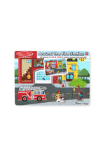 Load image into Gallery viewer, Melissa & Doug See & Hear Sound Puzzle Around The Fire Station