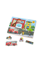 Load image into Gallery viewer, Melissa & Doug See & Hear Sound Puzzle Around The Fire Station