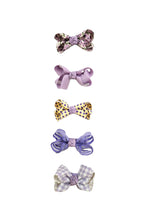 Load image into Gallery viewer, OFM Baby Hair Clip 5 Piece Set - Purple