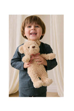 Load image into Gallery viewer, Snuggle Bunnies - Arthur The Bear - Red Stripe Ribbon Bow