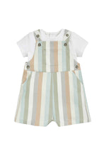 Load image into Gallery viewer, Mamas & Papas Stripe Woven Dungaree Set 2 Pack