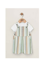 Load image into Gallery viewer, Mamas & Papas Stripe Woven Dungaree Set 2 Pack