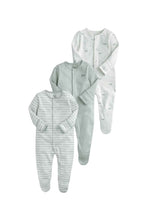 Load image into Gallery viewer, Mamas & Papas 3Pk Whale Sleepsuits
