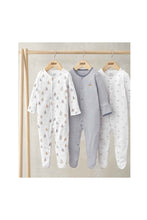 Load image into Gallery viewer, Mamas & Papas Nautical Sleepsuits 3 Pack