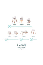 Load image into Gallery viewer, Tutti Bambini Nova Highchair Scandinavian Walnut Ecru