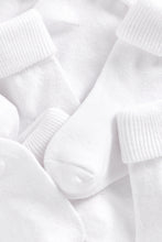 Load image into Gallery viewer, Mothercare White Turn-Over-Top Baby Socks - 5 Pack
