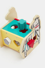 Load image into Gallery viewer, Mothercare M Play Wooden Zebra Shape Sorter