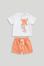 Load image into Gallery viewer, Mothercare Lobster T-Shirt and Shorts Set