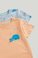 Load image into Gallery viewer, Mothercare 2 Pack Whale Short Pyjamas