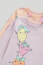 Load image into Gallery viewer, Mothercare 2 Pack Fruit Pyjamas