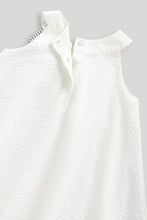 Load image into Gallery viewer, Mothercare White Bow Occasion Dress