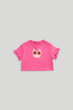 Load image into Gallery viewer, Mothercare Pink Cat T-Shirt