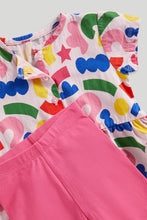 Load image into Gallery viewer, Mothercare Printed Blouse and Shorts Set