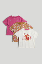 Load image into Gallery viewer, Mothercare 3 Pack Bunny T-Shirt
