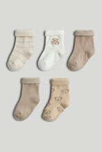 Load image into Gallery viewer, Mothercare 5 Pack Bear Baby Socks