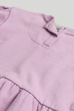 Load image into Gallery viewer, Mothercare Lilac Leopard Sweatshirt Dress