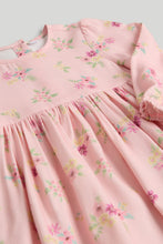 Load image into Gallery viewer, Mothercare Pink Floral Cotton Dress