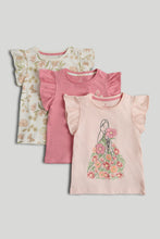 Load image into Gallery viewer, Mothercare 3 Pack Flower Girl T-Shirt