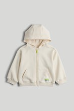 Load image into Gallery viewer, Mothercare Cream Zip-Up Hoodie