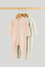 Load image into Gallery viewer, Mothercare 3 Pack Bunny Sleepsuits