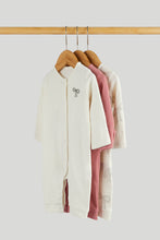 Load image into Gallery viewer, Mothercare 3 Pack Bows Footless Sleepsuits