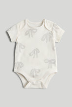 Load image into Gallery viewer, Mothercare 5 Pack Bows Short-Sleeved Bodysuits