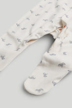 Load image into Gallery viewer, Mothercare 3 Pack Zebra Sleepsuits