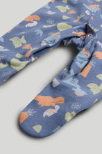 Load image into Gallery viewer, Mothercare 3 Pack Dinosaur Sleepsuits