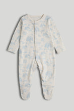 Load image into Gallery viewer, Mothercare 3 Pack Blue Sleepsuits