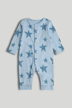 Load image into Gallery viewer, Mothercare 3 Pack Blue Footless Sleepsuits