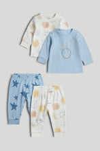 Load image into Gallery viewer, Mothercare 2 Pack Star Baby Pyjamas