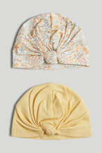 Load image into Gallery viewer, Mothercare 2 Pack Turban Baby Hats