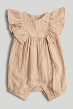 Load image into Gallery viewer, Mothercare Peach Cotton Romper