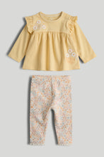 Load image into Gallery viewer, Mothercare Daisy Top and Legging Outfit
