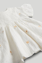 Load image into Gallery viewer, Mothercare White Daisy Dress and Knickers Outfit