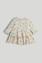 Load image into Gallery viewer, Mothercare Floral Tiered Cotton Jersey Dress