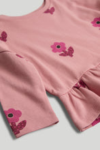 Load image into Gallery viewer, Mothercare Pink Flower Sweat Top