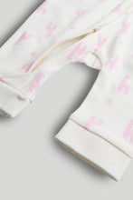 Load image into Gallery viewer, Mothercare 2 Pack Giraffe Footless Zip-Up Sleepsuits