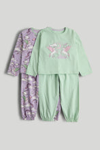 Load image into Gallery viewer, Mothercare 2 Pack Party Horse Pyjamas