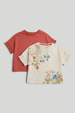 Load image into Gallery viewer, Mothercare 2 Pack Frill Sleeve T-Shirt
