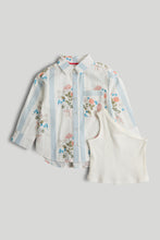Load image into Gallery viewer, Mothercare Floral Shirt and T-Shirt Set