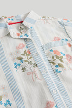 Load image into Gallery viewer, Mothercare Floral Shirt and T-Shirt Set