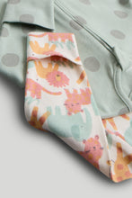 Load image into Gallery viewer, Mothercare 2 Pack Safari Footless Zip-Up Sleepsuits