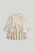 Load image into Gallery viewer, Mothercare Floral Tiered Cotton Jersey Dress