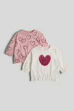 Load image into Gallery viewer, Mothercare My First 2 Pack Heart T-Shirt