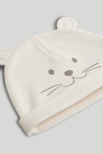 Load image into Gallery viewer, Mothercare My First White All-in-One and Hat Outfit