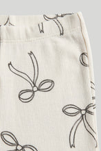Load image into Gallery viewer, Mothercare Cream Bow Flared Legging