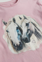Load image into Gallery viewer, Mothercare Pink Horse Long-Sleeved T-Shirt