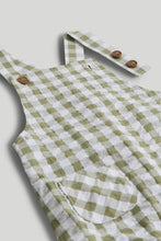 Load image into Gallery viewer, Mothercare Checked Dungarees and Bodysuit Outfit